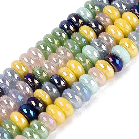 Electroplate Glass Beads Strands EGLA-Q132-05A-01-1