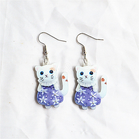 Easter Acrylic Dangle Earrings FS-WG38FCF-01-1
