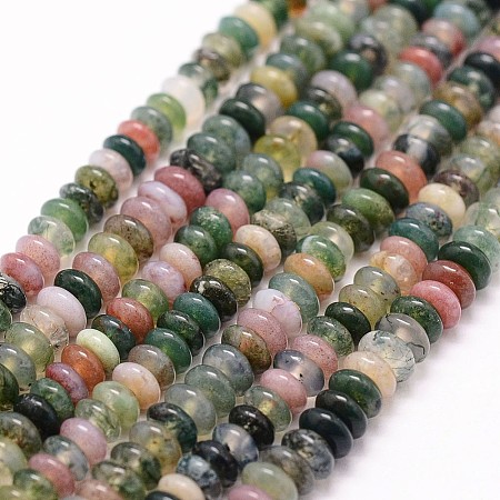 Natural Indian Agate Beads Strands G-N0173-04-2x4mm-1