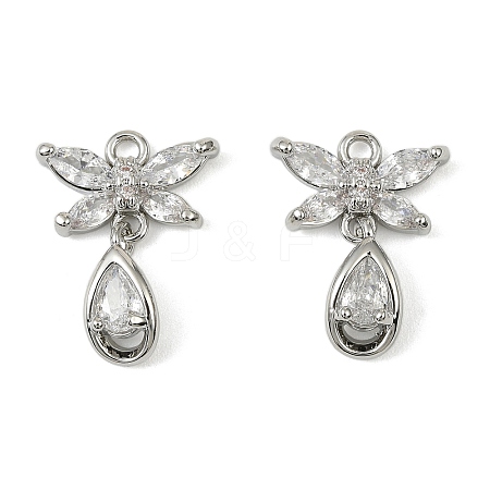 Brass Micro Pave Cubic Zirconia Pendants LS-KK-C107-18A-P-1
