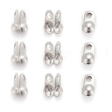 Tarnish Resistant 304 Stainless Steel Bead Tips LS-X-STAS-R063-20-1