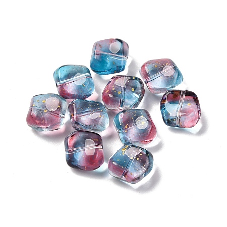 Baking Paint Transparent Glass Beads X1-DGLA-C004-02B-1