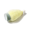 Flocky Opaque Resin Pendants LS-RESI-F062-02C-2