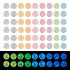  1494Pcs 9 Colors Luminous Transparent Glass Seed Beads GLAA-TA0001-61-1