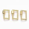 Brass Screw Carabiner Lock Charms KK-T047-10G-1