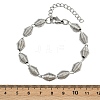 304 Stainless Steel Chain Bracelets for Women Men BJEW-Z143-27P-5