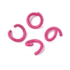 Spray Painted Iron Open Jump Rings IFIN-T017-04B-17-1