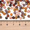 Picasso Glass Seed Beads GL-CBAB80E-03B-3