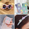15Pcs 5 Colors Transpant Resin & Paillette Decoden Cabochons CRES-YW0002-86-6
