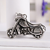 Retro 316 Surgical Stainless Steel Motorbike Pendants STAS-E096-52AS-1