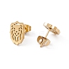 304 Stainless Steel Lion Stud Earrings for Men Women EJEW-E163-02G-2