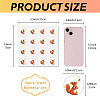 8 Sheets Plastic Waterproof Self-Adhesive Picture Stickers DIY-WH0428-057-2