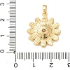 Brass Micro Pave Clear Cubic Zirconia Pendants LS-KK-E803-02G-A-3