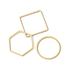 60Pcs 3 Styles Brass Linking Rings KK-YW0002-32-1