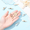 24Pcs 2 Colors Copper & Acrylic & Plastic Pendants FIND-SC0020-01-4