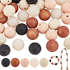 50Pcs 5 Colors Food Grade Eco-Friendly Silicone Focal Beads SIL-PH0001-27-1