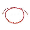 Glass Braided Bead Bracelets BJEW-JB11419-05-2