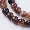 Natural Striped Agate/Banded Agate Beads Strands X-G-G581-10mm-11-3
