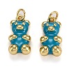 Real 18K Gold Plated Brass Pendants KK-L206-001E-G-1