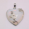 Heart Opalite Pendants X-GP356-5-3