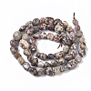 Natural Leopard Skin Jasper Beads Strands G-S363-032-2