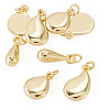 8Pcs 4 Styles Brass Charms KK-TA0003-36-3