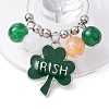 Saint Patrick's Day Alloy Enamel Wine Glass Charms AJEW-JO00197-5