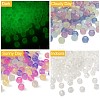 Kissitty Luminous Resin European Beads RESI-KS0001-02-21