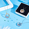 DIY Pendant Necklace Makings Kits STAS-PH0006-46-2
