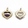 Brass Micro Pave Cubic Zirconia Pendants ZIRC-Q200-007-NF-2