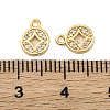 Brass Micro Pave Cubic Zirconia Pendants KK-P289-01G-3