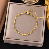 304 Stainless Steel Multi-strand Bracelets BJEW-C110-02G-1