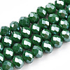 Electroplate Glass Beads Strands EGLA-A034-P8mm-A24-A-1