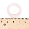 Natural Rose Quartz Plain Band Rings PW-WG25917-06-4