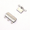 Stainless Steel Box Clasps STAS-WH0009-08P-1