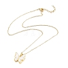 Brass Pendant Necklaces NJEW-L146-32-2