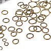 Mixed Sizes Diameter 4-10mm Brass Jump Rings Open Jump Rings Antique Bronze in Jewelry Making Supplies 1 Box KK-PH0008-AB-NF-B-8