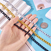 6M 3 Colors Oxidated Aluminium Twisted Chains CHA-YS0001-03-6