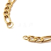304 Stainless Steel Figaro Chain Bracelet Making AJEW-JB01108-3