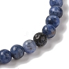 6mm Round Natural Sodalite Braided Bead Bracelets LS-BJEW-C067-01A-03-3