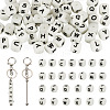 DIY Stainless Steel Beadable Keychain Making Kits KEYC-TA0001-63-1