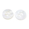 Natural Freshwater Shell Charms SHEL-N027-10C-3