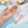 2Pcs Zinc Alloy Bag Extender Cable Chains FIND-FI0001-03G-3