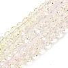 Transparent Painted Glass Beads Strands X1-DGLA-A034-T6mm-A25-2