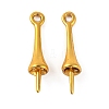 Brass Bead Cap Bails KK-G502-17B-G-1