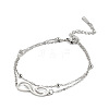 Infinity 304 Stainless Steel Double Layer Anklets FS-WGFE1F4-01-2
