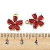 Real 18K Gold Plated Brass Charms KK-D090-05G-3