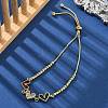 Brass Micro Pave Cubic Zirconia Slider Bracelets BJEW-S163-01B-G-1