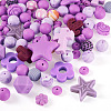 92Pcs Transparent Silicone Focal Beads SIL-TA0002-85C-3