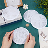 Imitation Hemp Round Fascinator Hat Base for Millinery AJEW-WH0472-45A-04-3